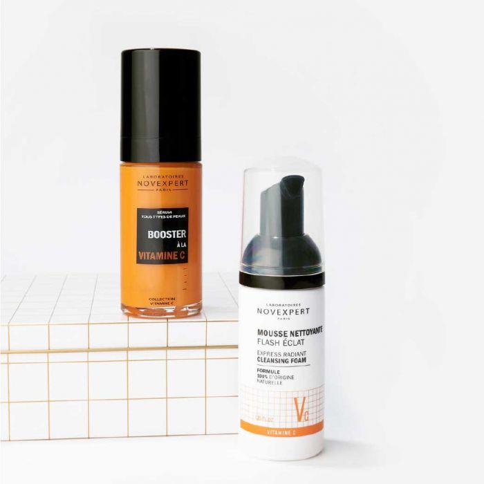 NOVEXPERT BOOSTER A LA VITAMINC C + MOUSSE NETTOYANTE