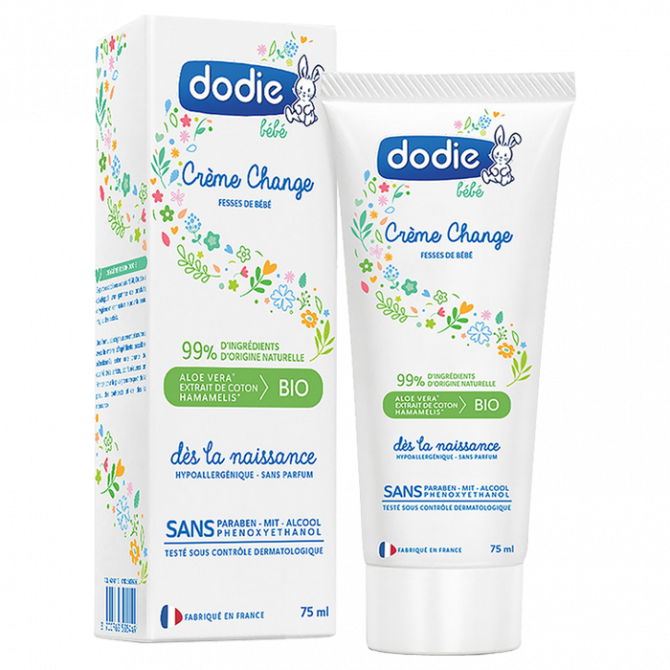 DODIE CRÉME DE CHANGE SANS PARFUM TB 75ML