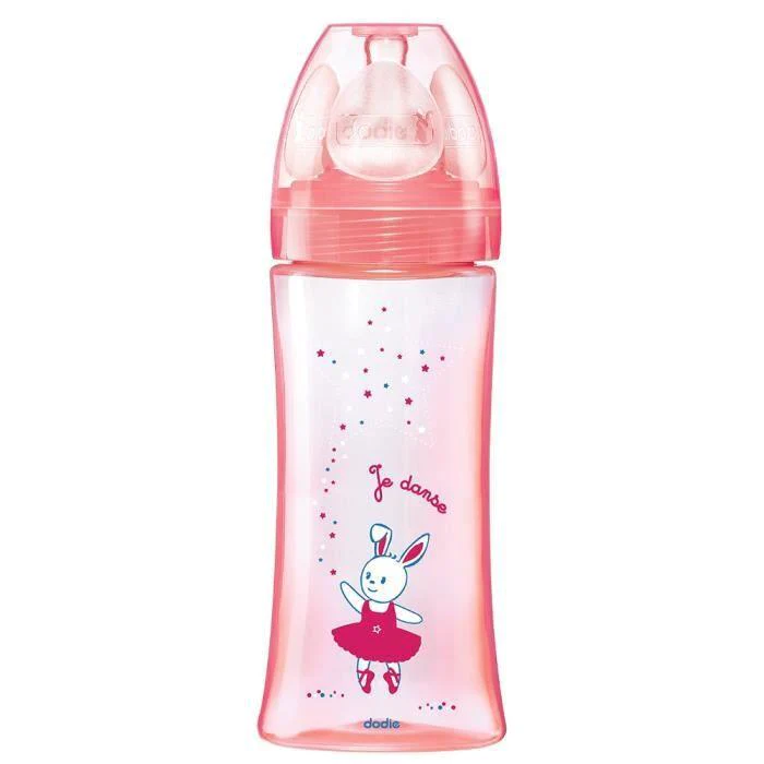 DODIE BIB INI+ 330ML ROSE DANSEUSE +6 M 3 VIT