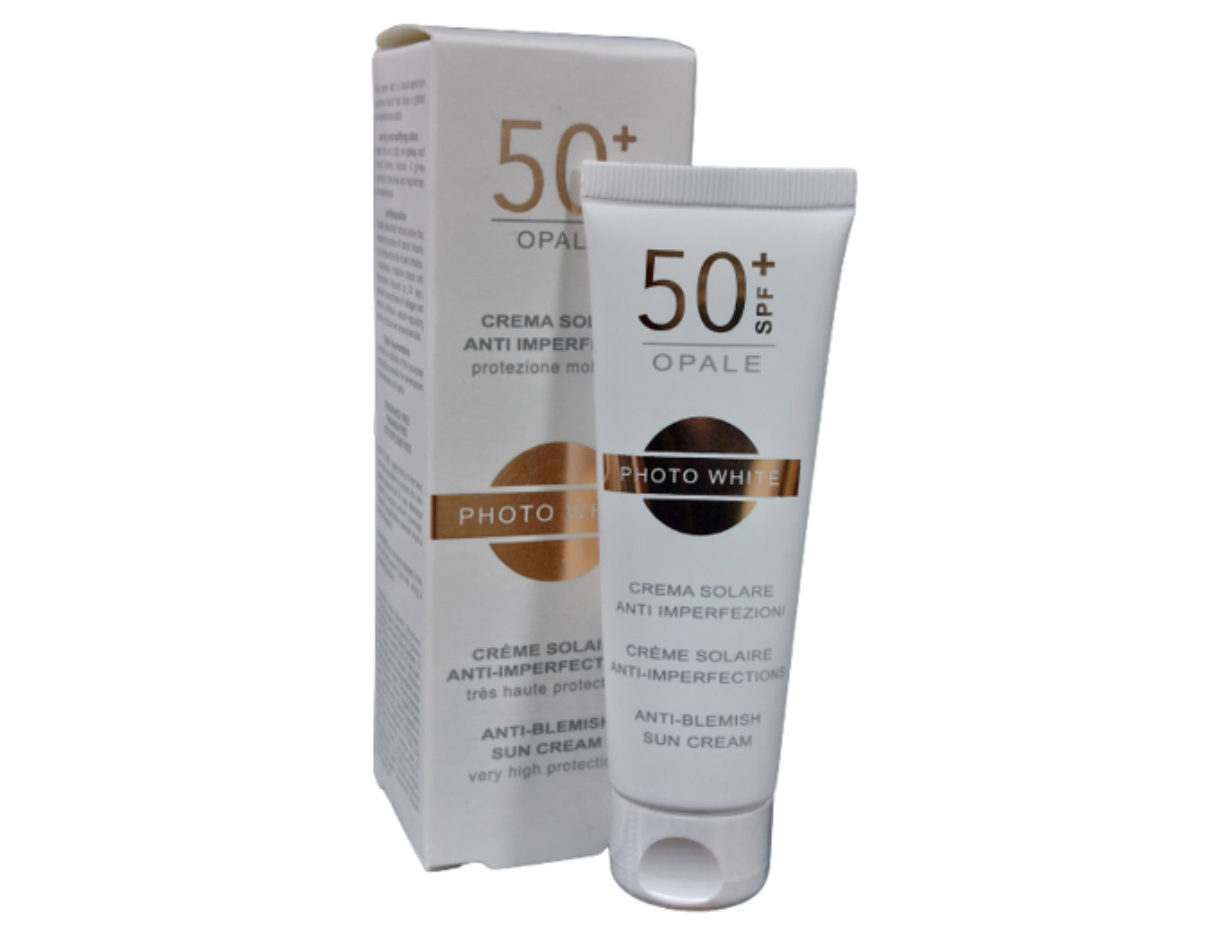 PHOTO WHITE CREME SOLAIRE ANTI IMPERFECTIONS SPF 50+ OPALE