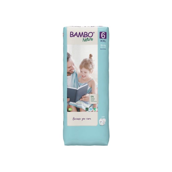 BAMBO NATURE COUCHE BEBE TAILLE 6  +16 KG 40 u