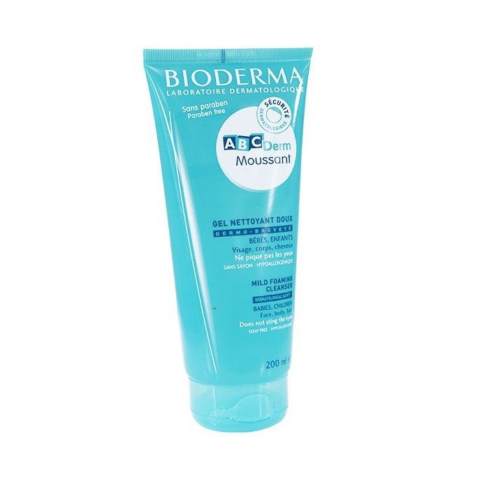BIODERMA ABCDERM GEL NETTOYANT MOUSSANT DOUX 200 ML