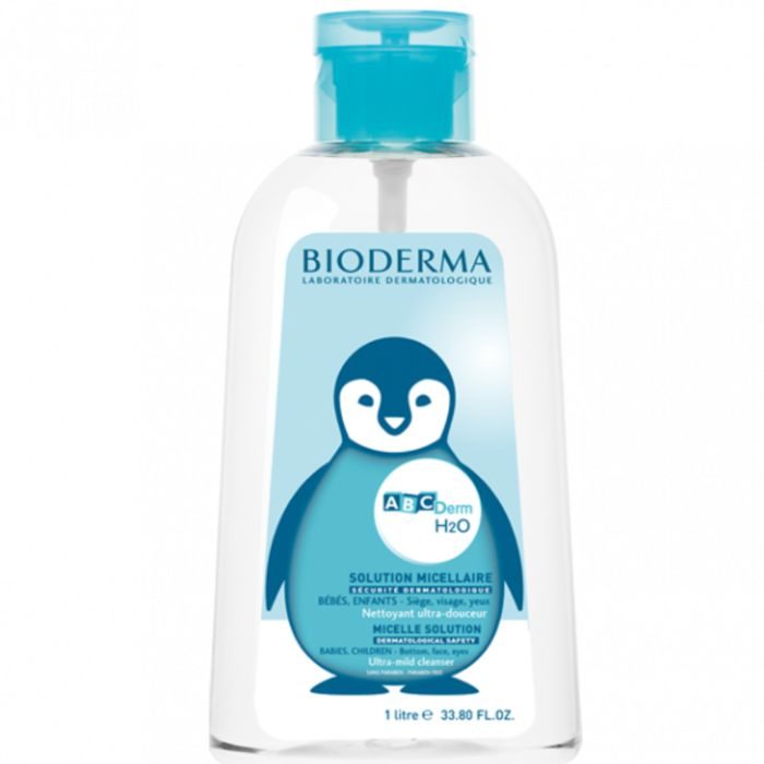 BIODERMA ABCDERM H2O SOLUTION MICELLAIRE FLACON POMPE 1L
