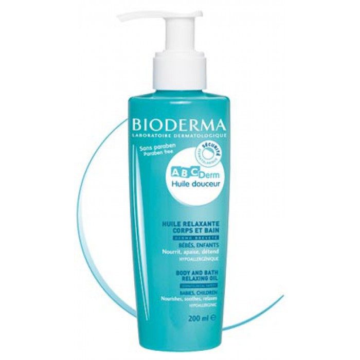 BIODERMA ABCDERM HUILE DOUCEUR RELAXANTE CORPS ET BAIN 200ML
