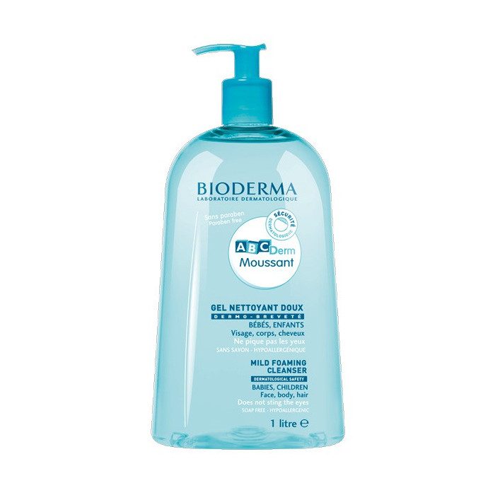 BIODERMA ABCDERM GEL NETTOYANT MOUSSANT DOUX 1L