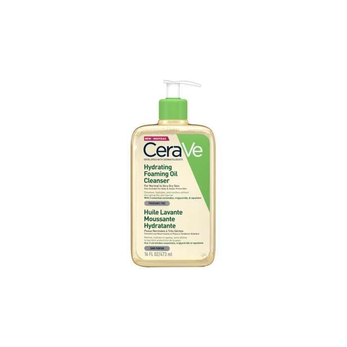 CERAVE HUILE LAVANTE MOUSSANTE HYDRATANTE 473 ML