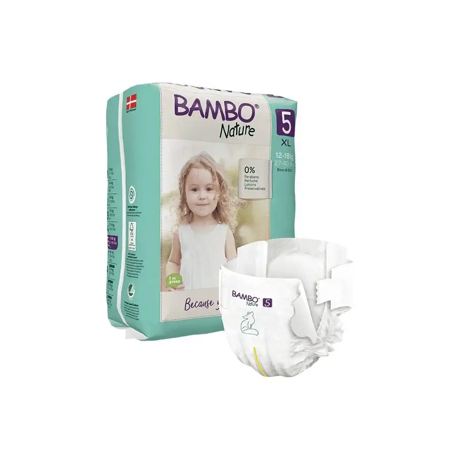 BAMBO NATURE COUCHE BEBE TAILLE 5 12-18 KG 44 u