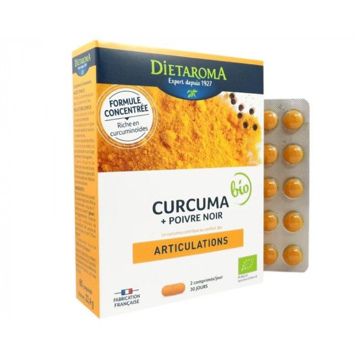 DIETAROMA CURCUMA ET POIVRE NOIR BIO 60 C