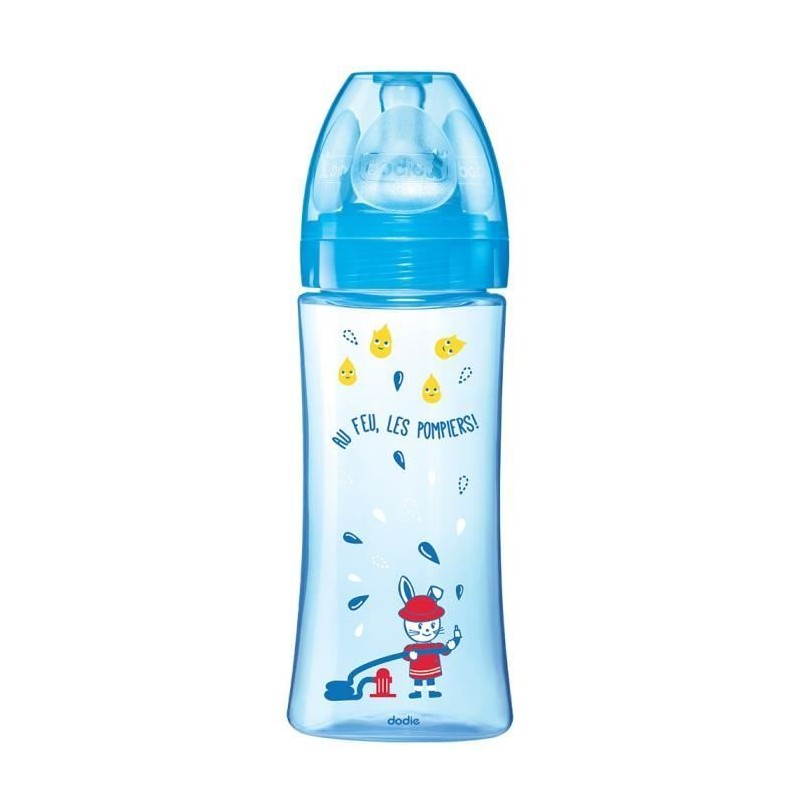 DODIE BIB INI+ 330ML BLEU POMPIER +6 M 3 VIT