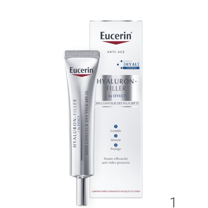 EUCERIN HYALURON FILLER*3 EFFECT SOIN CONTOUR DES YEUX SPF 15-15 ML
