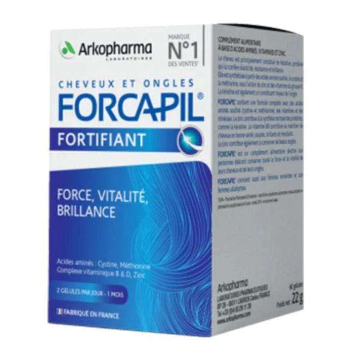 FORCAPIL CHEVEUX ET ONGLES 60 GELULES