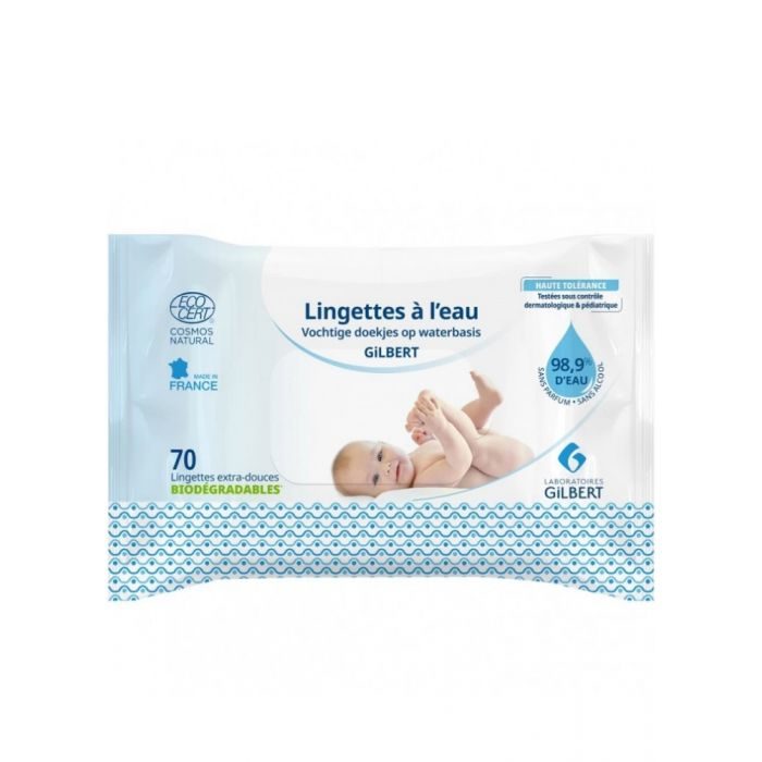 GILBERT LINGETTE A L’EAU BIODEGRADABLE 70 pcs