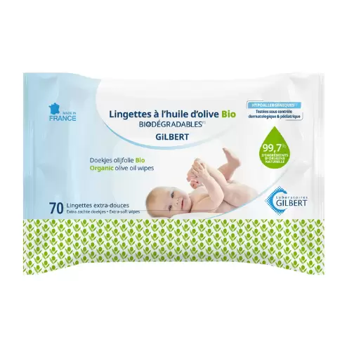 Gilbert LINGETTES A L’HUILE D’OLIVE BIO 70U