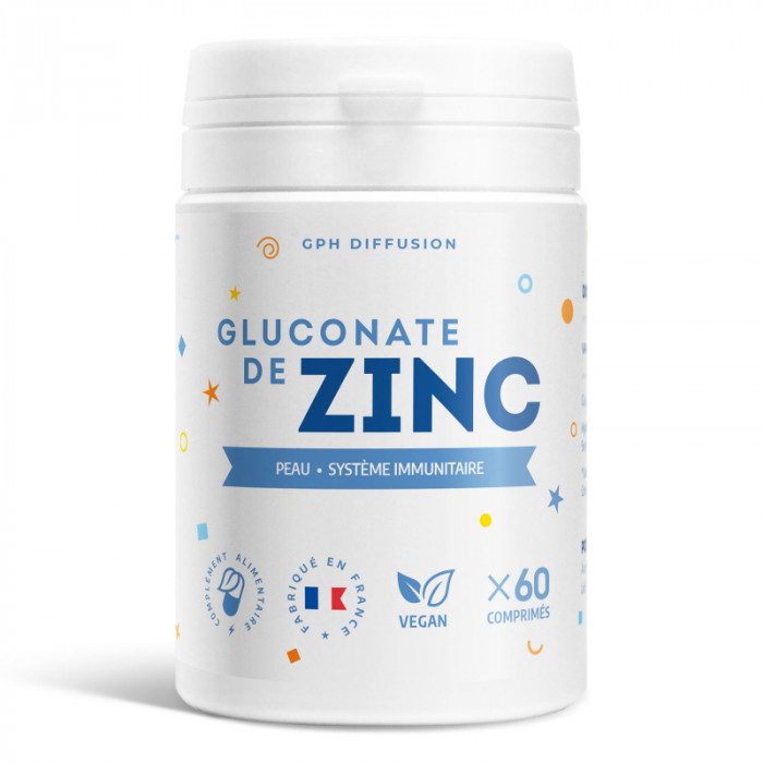 GPH GLUCONATE DE ZINC 15 mg 60 comprimés