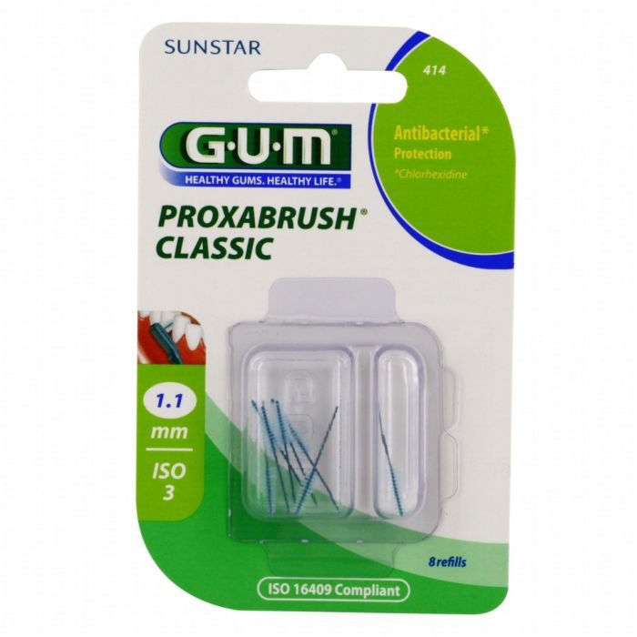 GUM RECHARGE BROSSETTES ULTRA FINES PAR 8 UNITES 1.1 MM