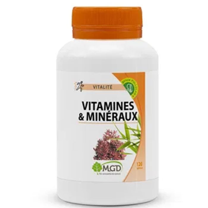 MGD VITAMINES ET MINERAUX 120 GELULES