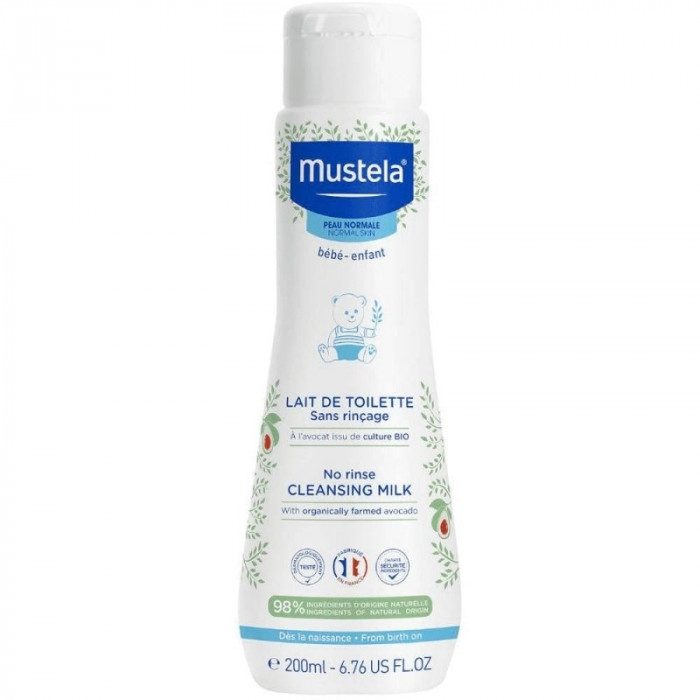 MUSTELA BEBE LAIT DE TOILETTE SANS RINCAGE 200ml