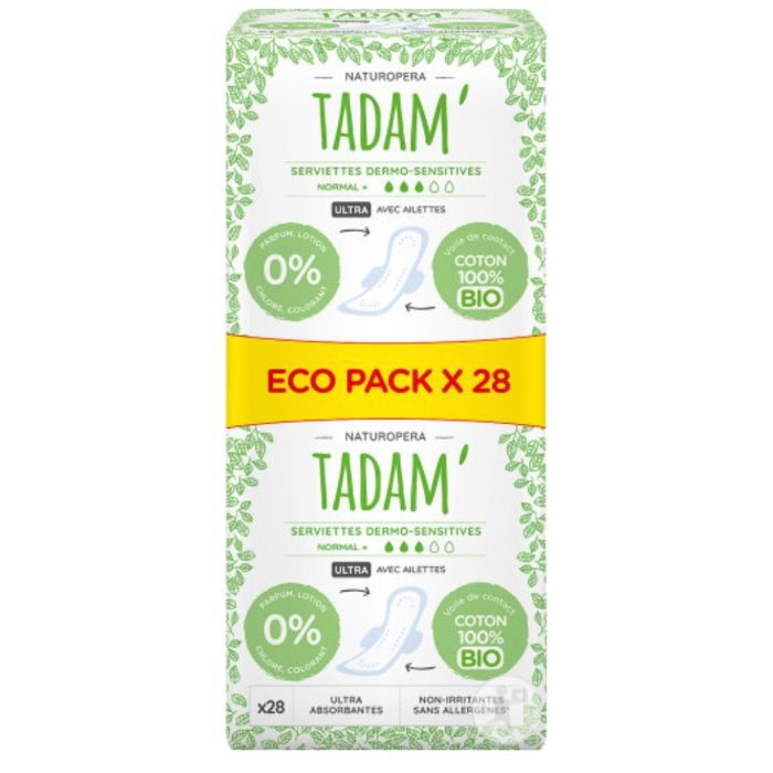 TADAM SERVIETTES DERMO SENSITIVES NORMAL x 28
