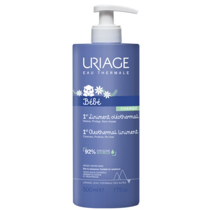 URIAGE LINIMENT OLÉOTHERMAL SOIN NETTOYANT PROTECTEUR SANS RINÇAGE 500 ML