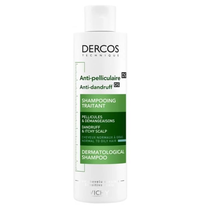 VICHY DERCOS SHAMPOOING ANTIPELLICULAIRE CHEVEUX NORMAUX A GRAS 200 ML