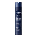 NIVEA MEN Deodorant Spray Deep Darkwood 200ml – Protection Anti-Bactérienne & Parfum Boisé Élégant