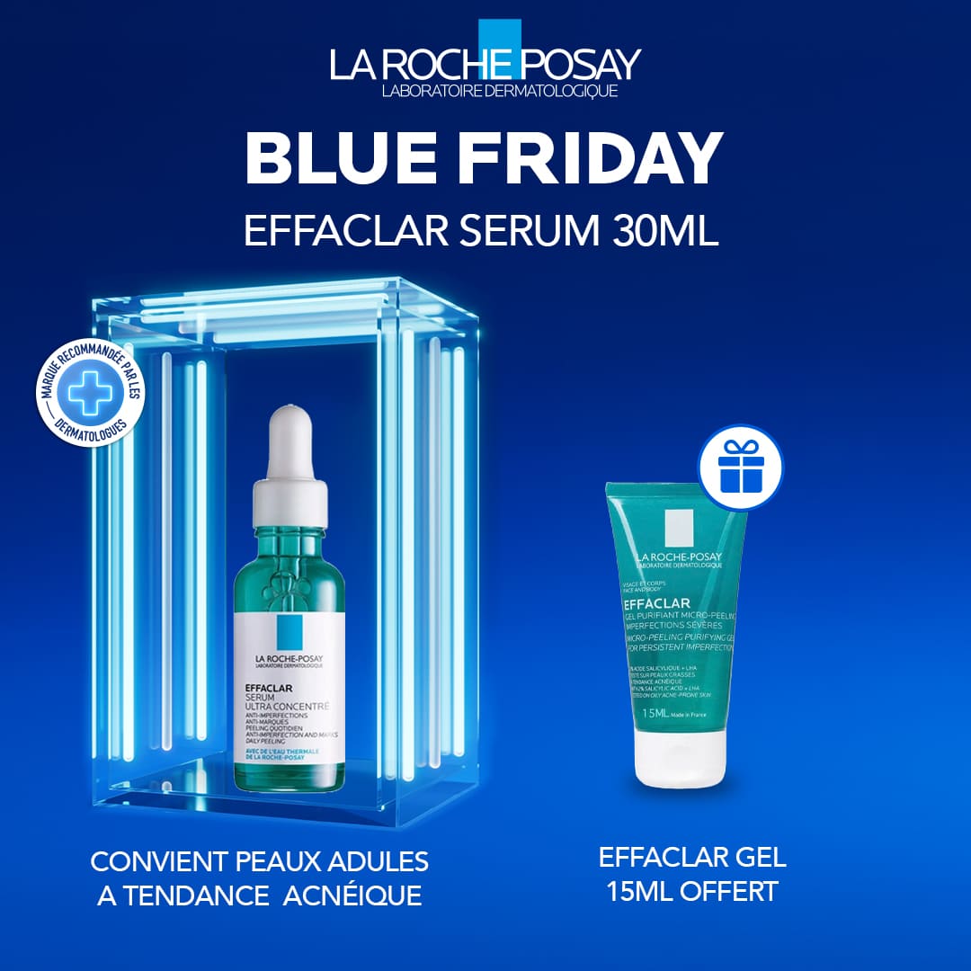 La roche posay effaclar serum ultra concentre 30ml = Gel Effaclar 15 ML Offert