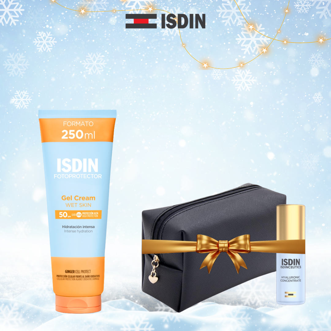 ISDIN Fotoprotector GEL CREAM SPF 50+ gel crème protecteur corps= Trousse+hyaluronic 5 ml offerts