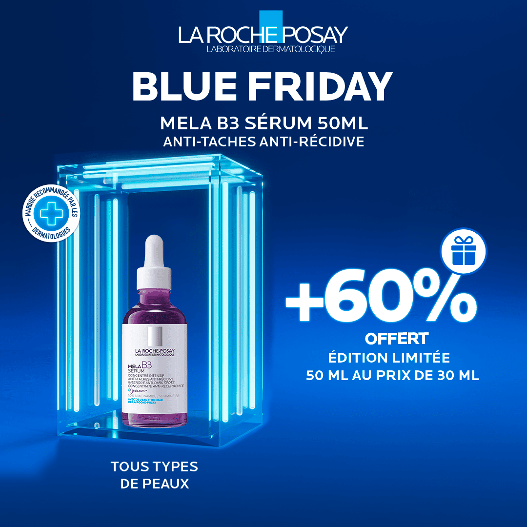 La roche posay mela b3 sérum 50ml +60% OFFERT