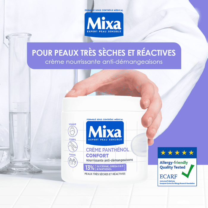 Mixa Crème Panthénol Confort - Visage, Corps, Mains 400ml
