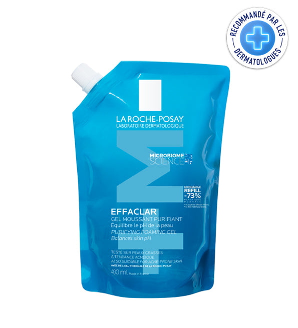 La roche-posay effaclar gel moussant purifiant - éco-recharge 400ml