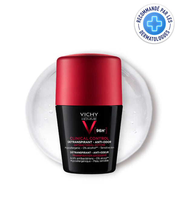 Vichy homme déodorant clinical control 96h | tous types de peau | 50ml