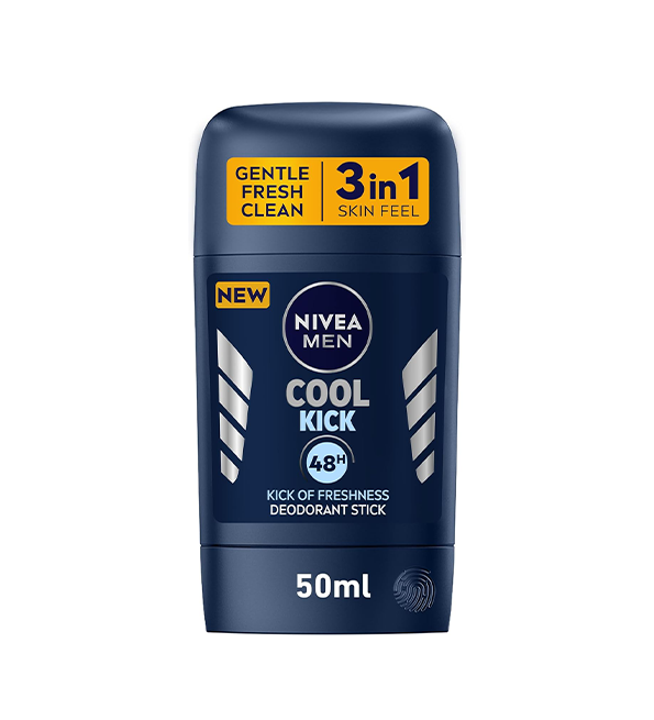 NIVEA MEN Deodorant Stick Cool Kick 50ml – Déodorant Stick Rafraîchissant & Longue Durée
