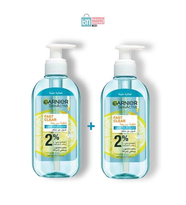 Garnier lot 2 gel wash fast clear 200ml