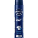 NIVEA MEN Déodorant Spray Protect & Care 72h 200ml – Protection, Soin & Fraîcheur Longue Durée