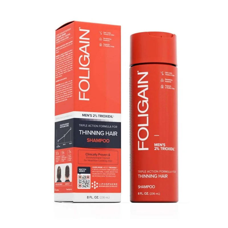 Foligain Triple Action Shampooing trioxidil 2% Homme 236ML