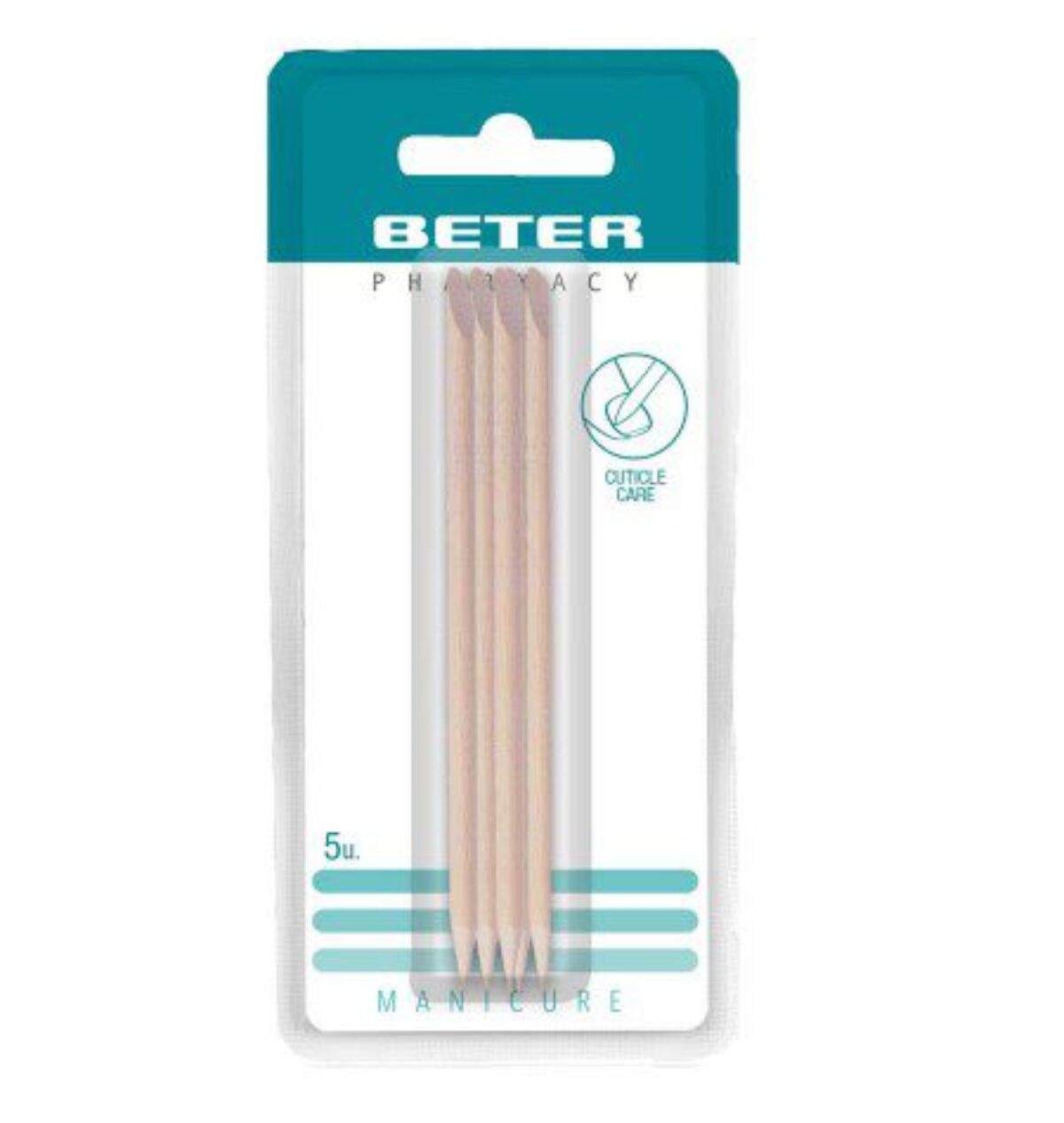 BETER 5 BATONNETS EN BOIS ORANGER 24026