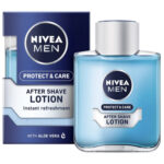NIVEA MEN Protect & Care After Shave Lotion 100ml – Soin Après-Rasage Hydratant & Apaisant