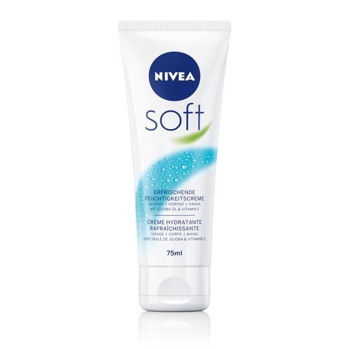 NIVEA Soft Crème de Soin Hydratante 75ml – crème hydratante visage, corps et mains, Beautymarket Maroc