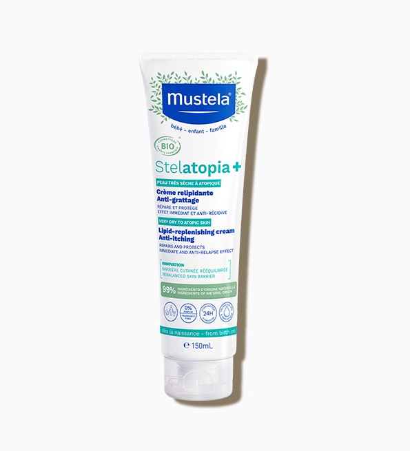 Mustela crème relipidante, anti-grattage, certifiée bio 150ml