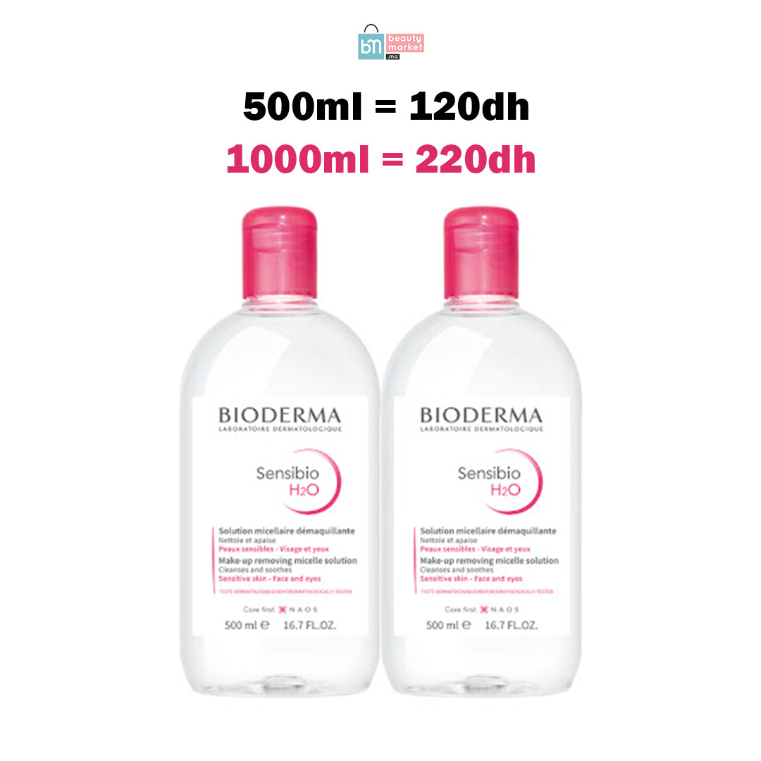 OFFRE PROMOTIONNELLE X2 Bioderma Sensibio H2O Solution Micellaire 500ml