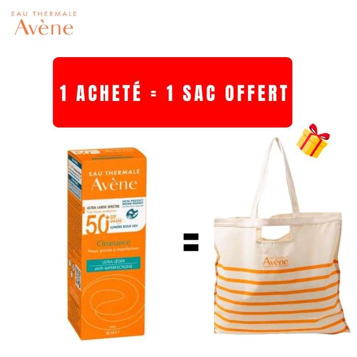 AVENE CLEANANCE SOLAIRE SPF 50+ + SAC OFFERT