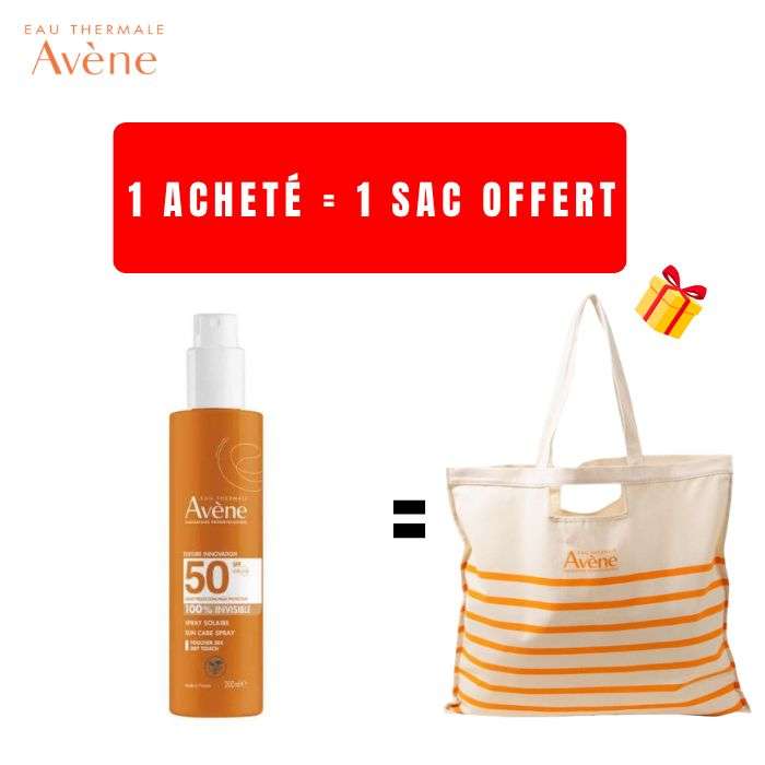 AVENE OFFRE SOLAIRE EAU THERMAL SPRAY SPF50+ 200 ML + SAC OFFERT