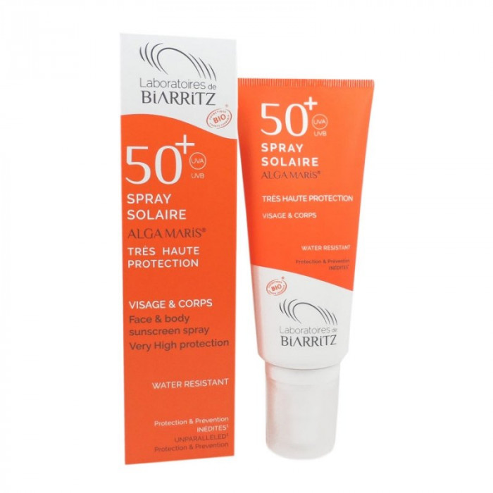 BIARRITZ ALGAMARIS SPRAY SOLAIRE SPF50+ CERTIFIE BIO 100ML