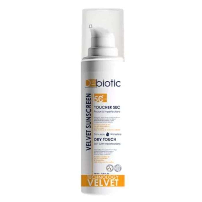 D BIOTIC ECRAN SOLAIRE VELVET TOUCHER SEC SPF 50+ PEAUX A IMPERFECTION 50 ML