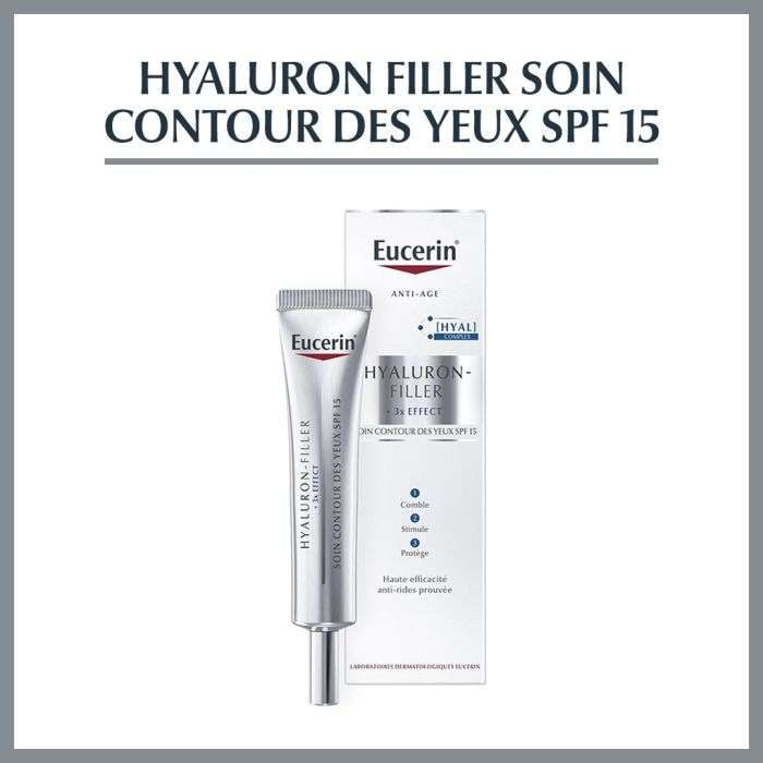 EUCERIN HYALURON FILLER*3 EFFECT SOIN CONTOUR DES YEUX SPF15 15 ML