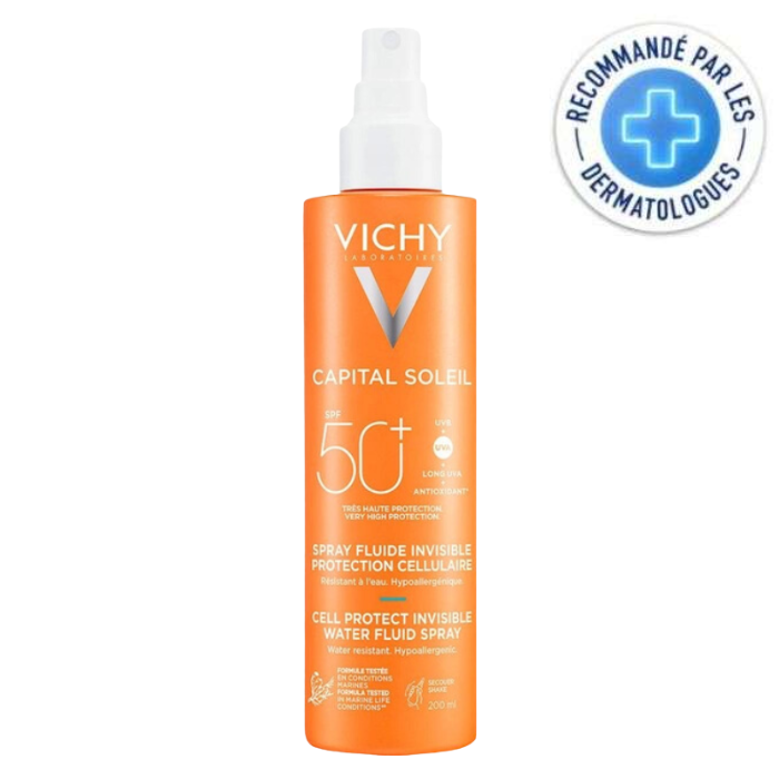 VICHY CAPITAL SOLEIL SPRAY FLUIDE INVISIBLE SPF 50+ 200ML